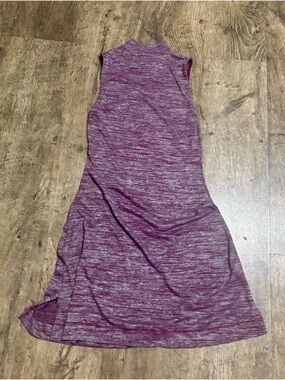 Wilfred Heathered Plum Sleeveless Mini Dress